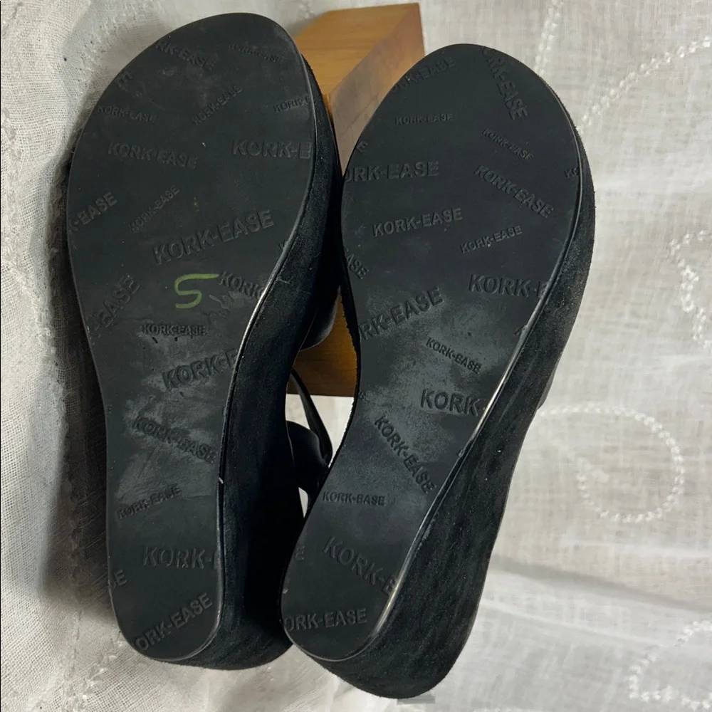NWOT Kork Ease leather suede sandal wedge